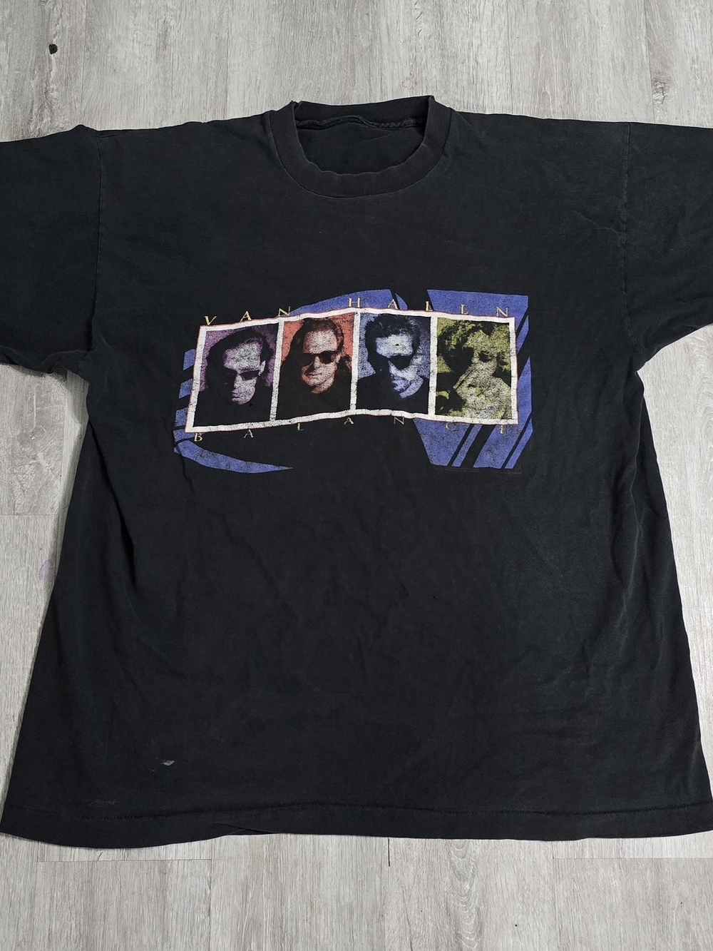 Vintage 1995 Van Halen Balance Tour Tee Single Stitch Size Large